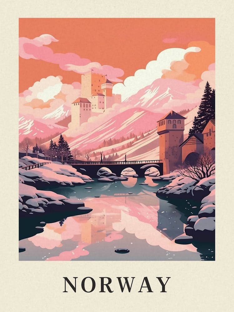 Vintage-Reiseposter Norway 2