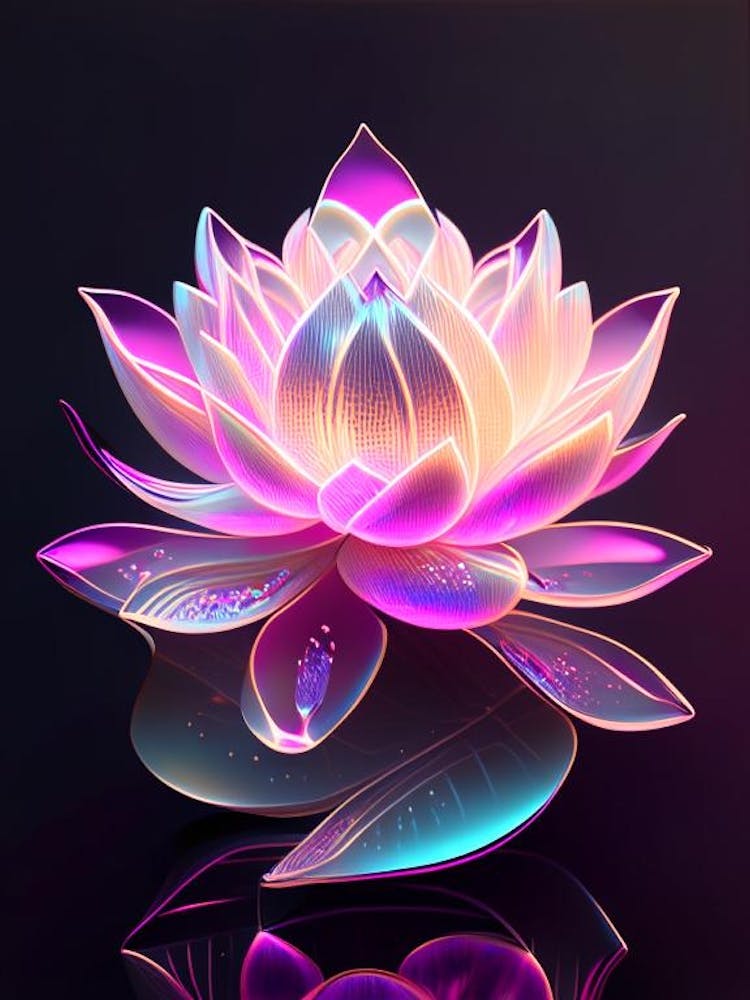 Pink Lotus Holographic 4
