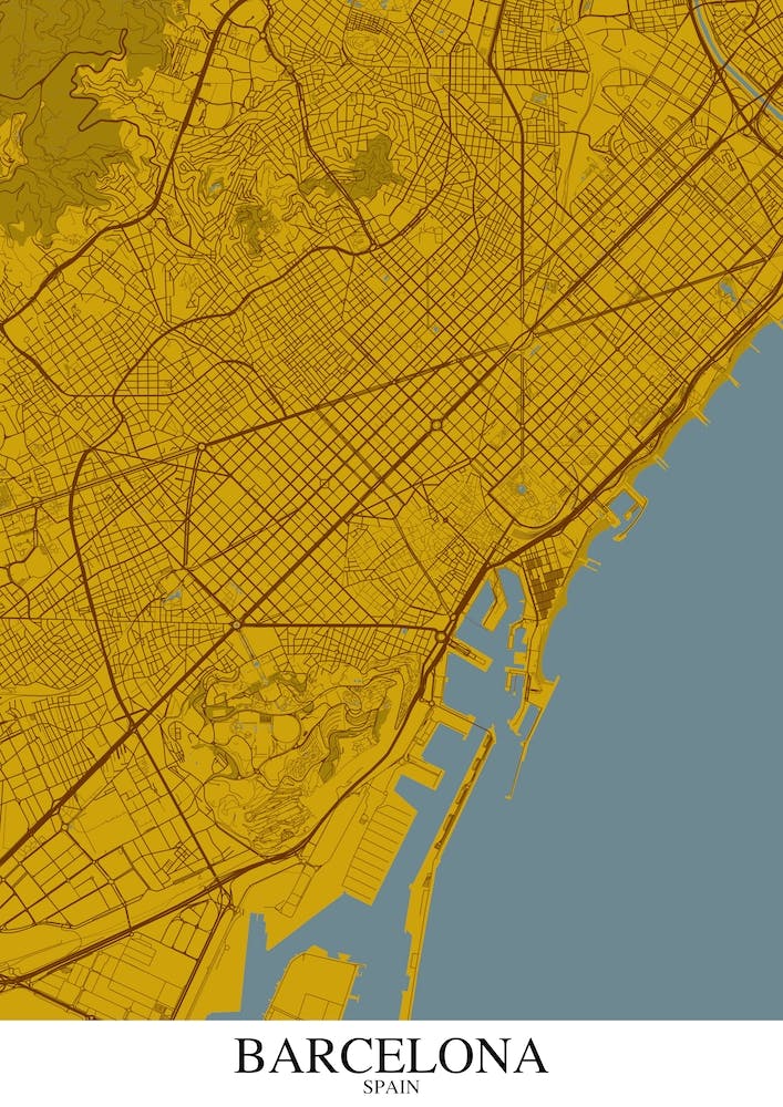 Barcelona Yellow Blue