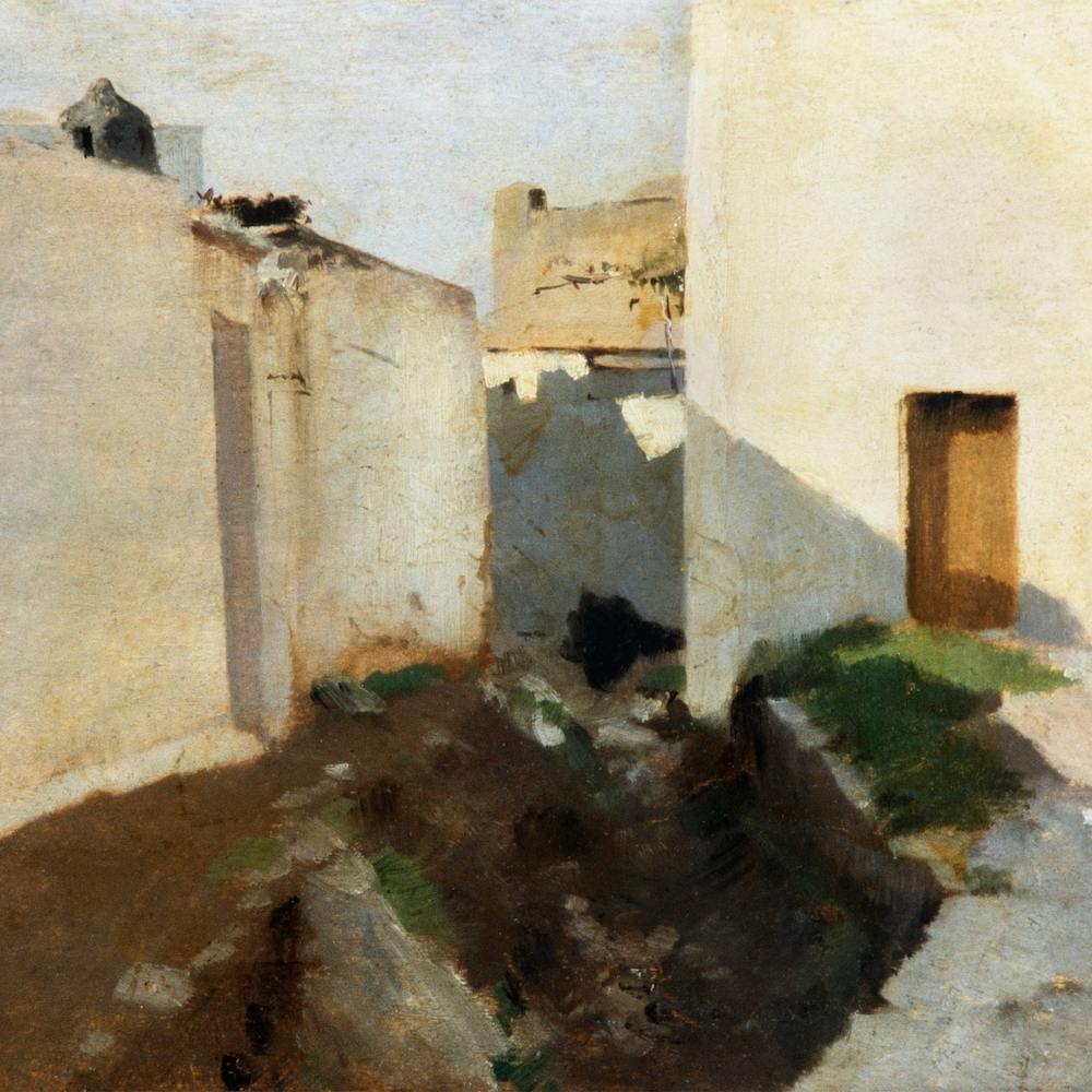 White Walls In Sunlight Square