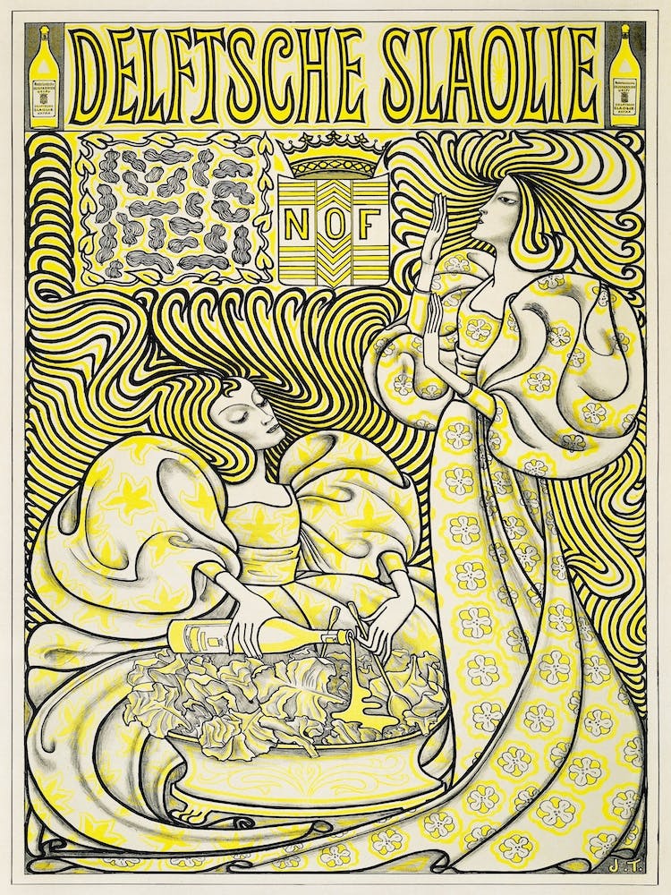 Poster For Delft Salad Oil, Jan Toorop