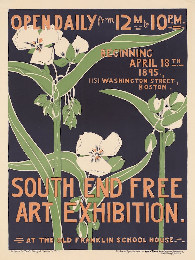 South End Art Exhibition Poster