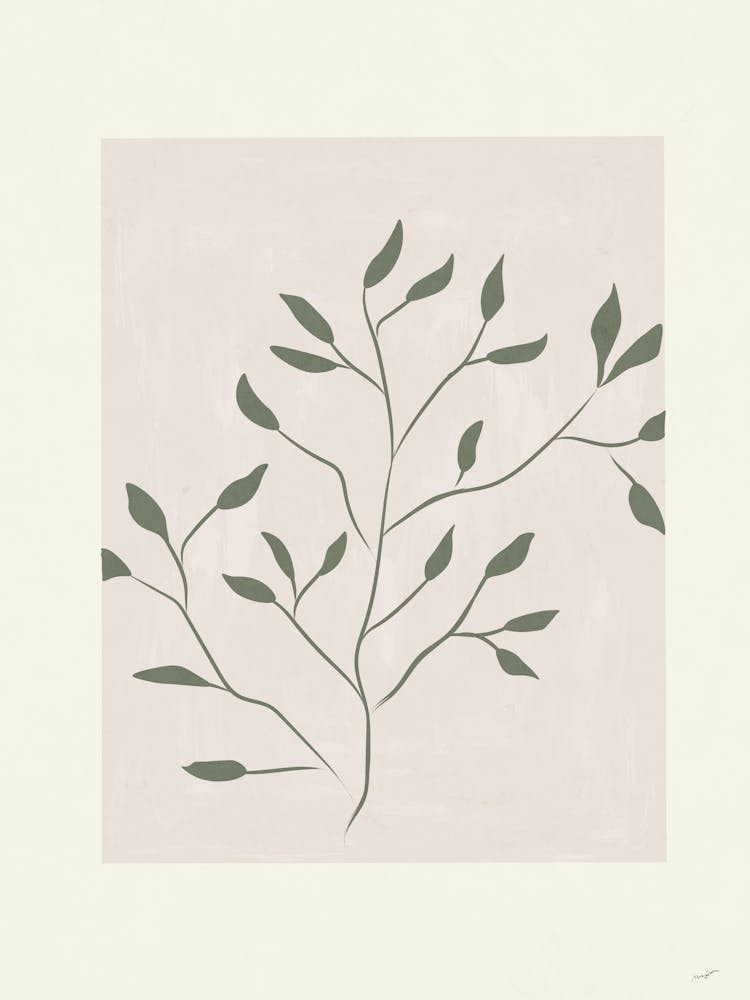 Botanische grüne Blätter