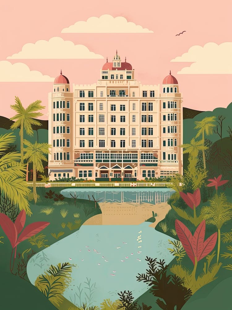 Pune India Travel Illustration 2