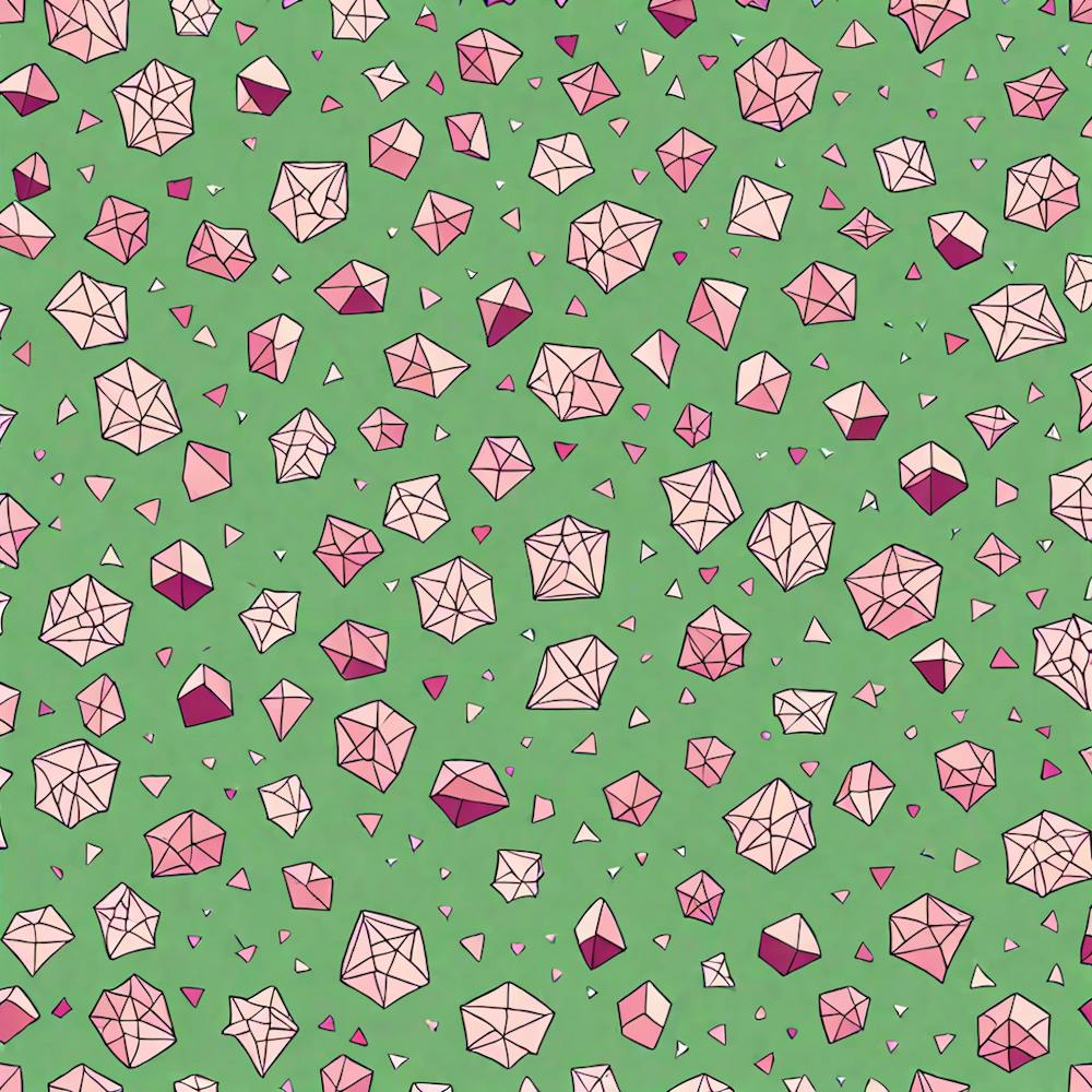 Pink Diamonds, A Seamless Pattern, Flat Art, 168