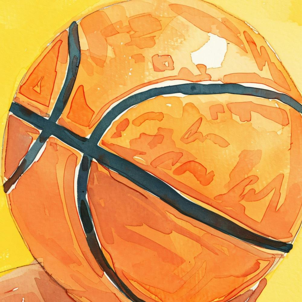 Basketball Player Holding A Basketball