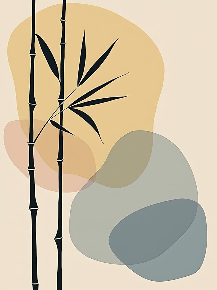 Subdued Bamboo in Sandy Hues