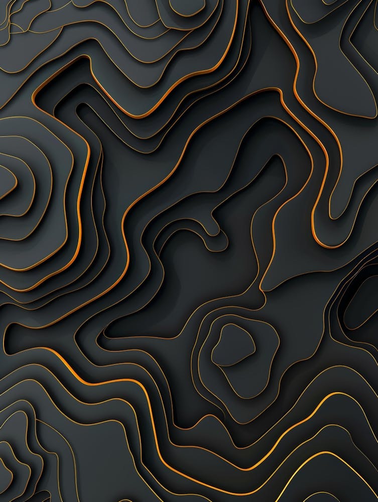 Schwarz und Gold 3D Hintergrund