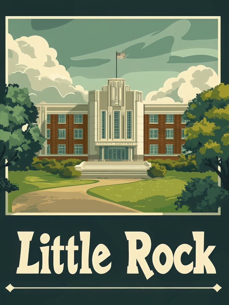 Aihrgdesign A Retro Travel Poster For Little Rock Featuring T 4b0f95b0 3c96 4a48 9039 Cf25581ff406 0