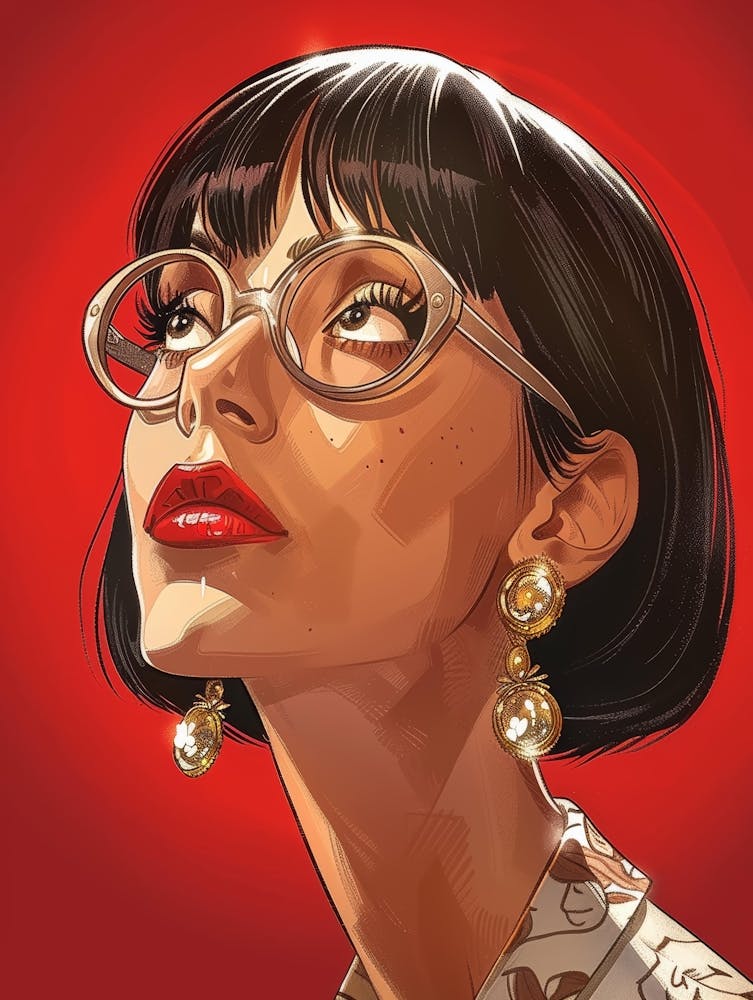 Woman With Glasses 2