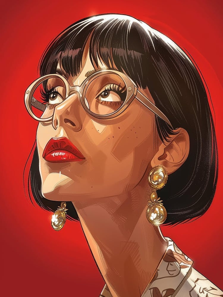 Woman With Glasses 2