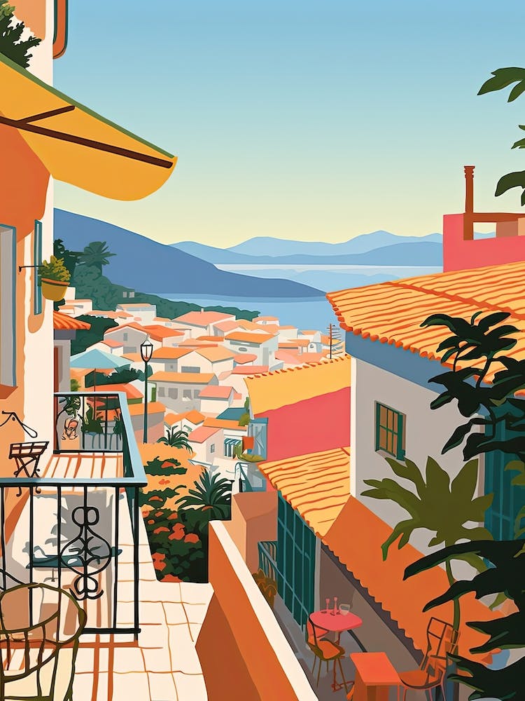 Puerto Vallarta, Mexico, Graphic Illustration 3