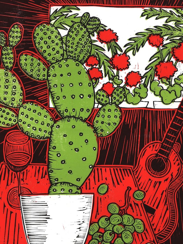 Still Life With Cactus