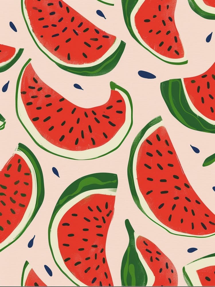 Watermelon Pattern Illustration 2