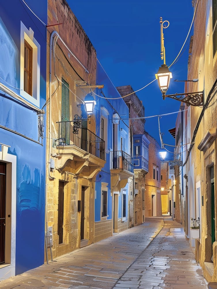 Street Scene In Malta
