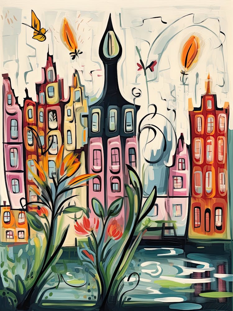 Amsterdam, Flower Collage 7