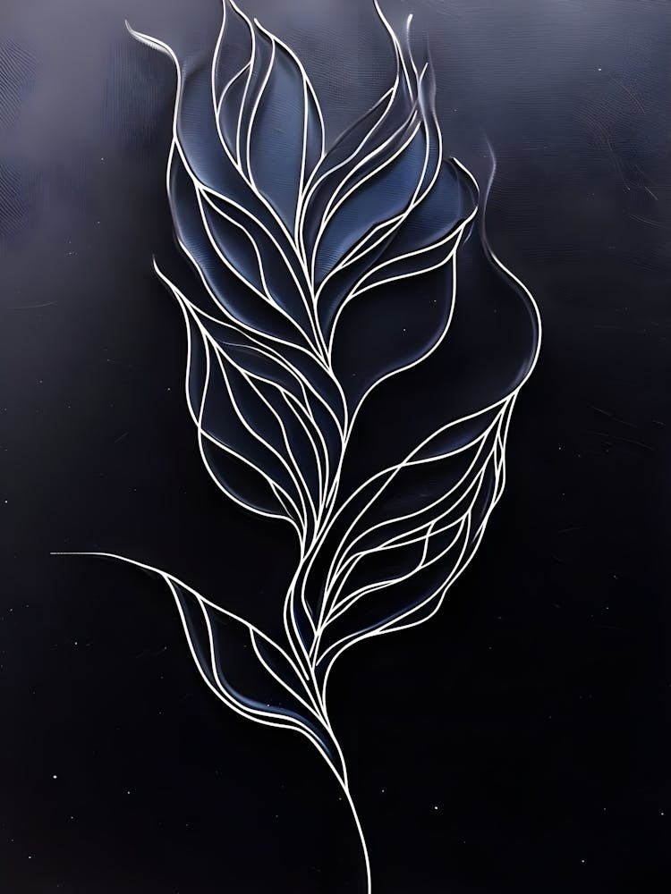 Acrylic Line Leaves