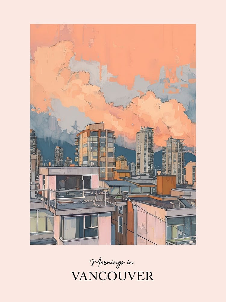 Mornings In Vancouver Rooftops Morning Skyline 2