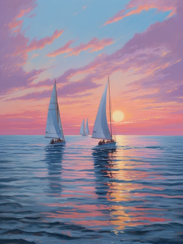 Sailboats At Sunset 18