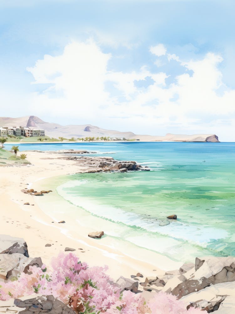 A Sketch Of Elafonisi Beach, Crete Greece 1
