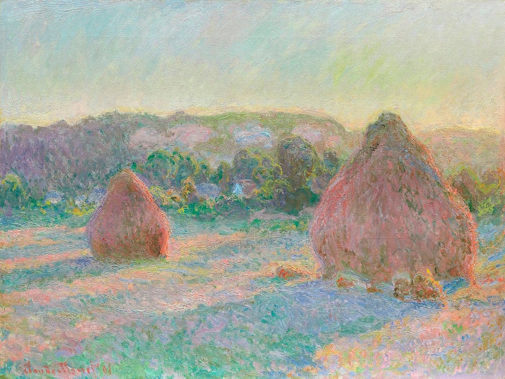 Stacks Of Wheat, End Of Summer (1890–1891), Claude Monet