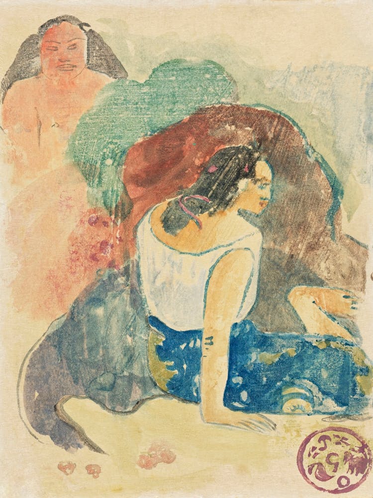 Words Of The Devil (Arearea No Varua Ino) Recto (1894), Paul Gauguin