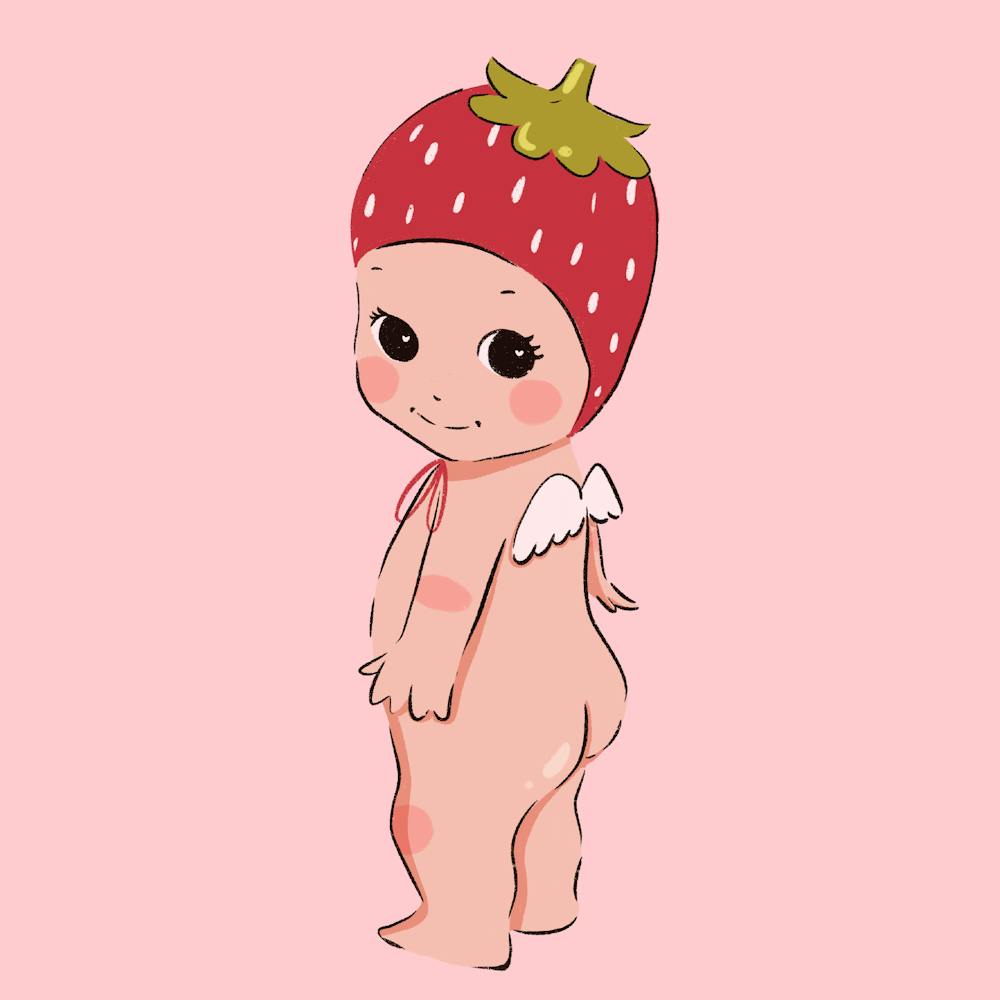 Strawberry Baby | Kewpie Inspired 1