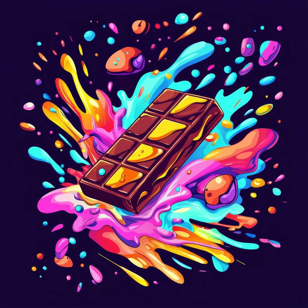 Chocolate Bar Painting print