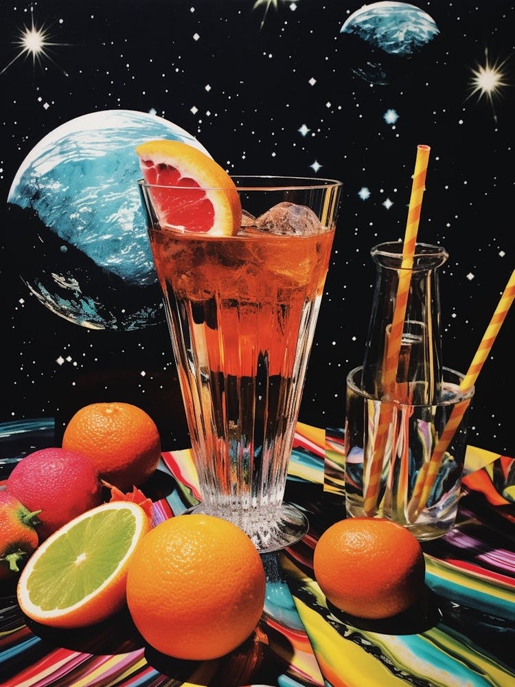 Photographic Cocktail Space Collage 2