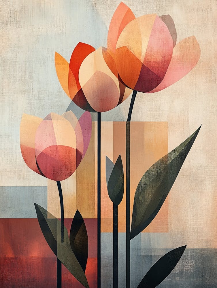 Abstract Tulips