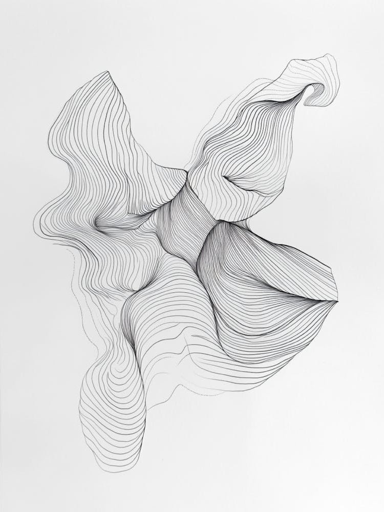 Abstract Line Drawing 7
