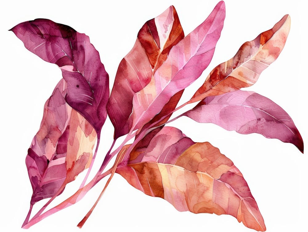 Watercolor Leaves 14