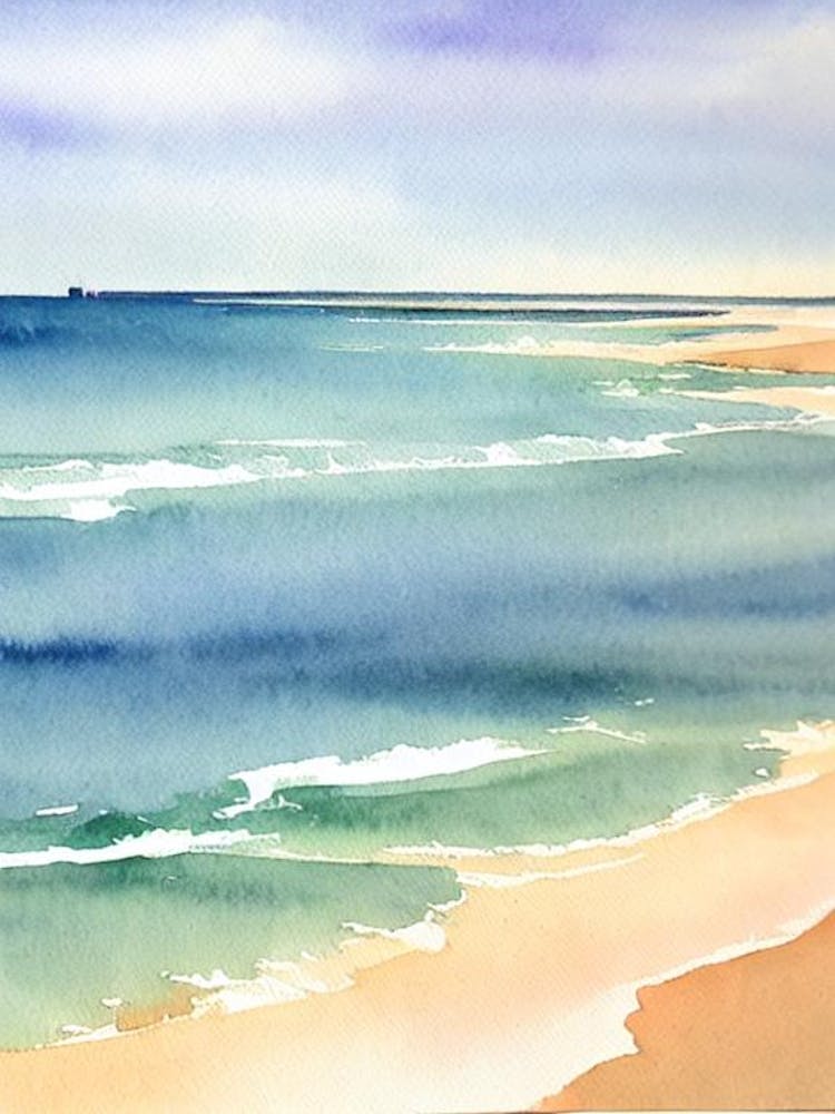 Cromer Beach, Norfolk Watercolour