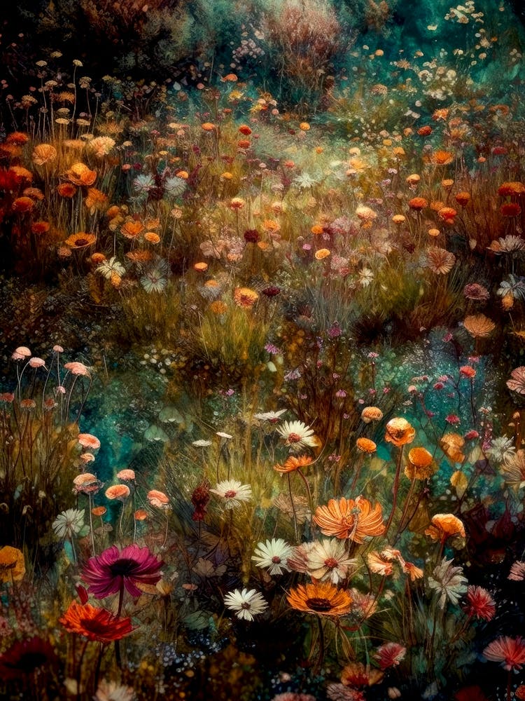 Blumenfeld Wiese Natur Flora