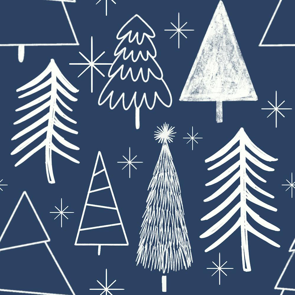 Weihnachtsbaum Immergrüner Baum Kiefer Baum Blau