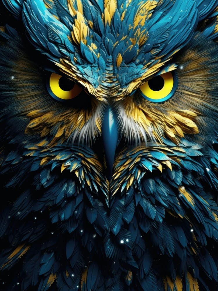 Majestic Owl Closeup