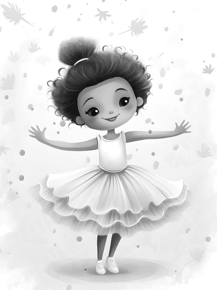 Kleine schwarze Ballerina
