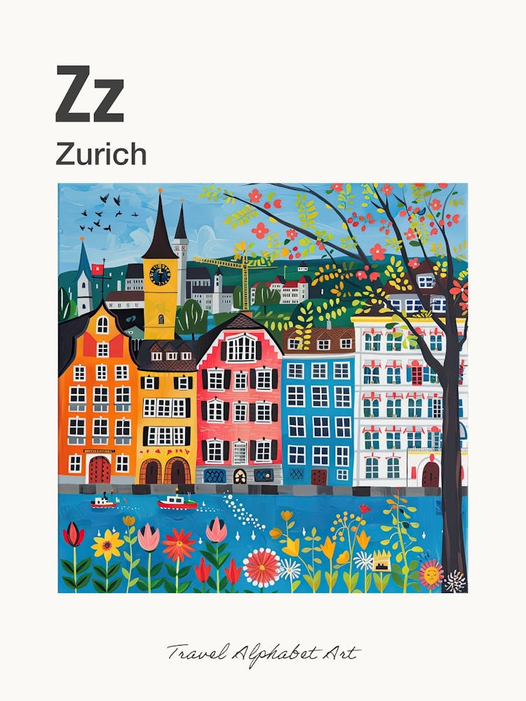 Kids Travel Alphabet  Zurich 1