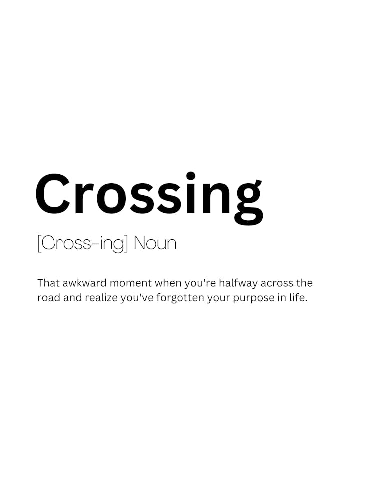 Crossing Definition Meaning