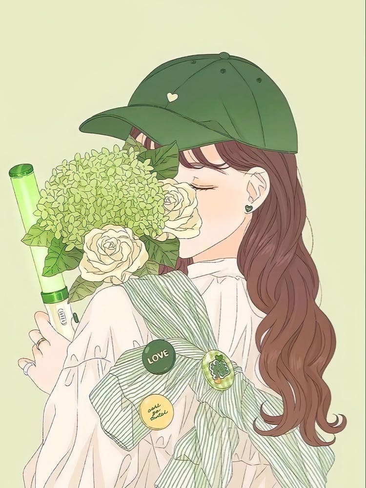 Girl With Flowers