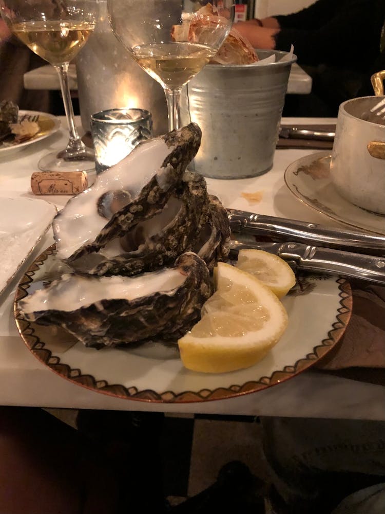 Oysters On A Plate
