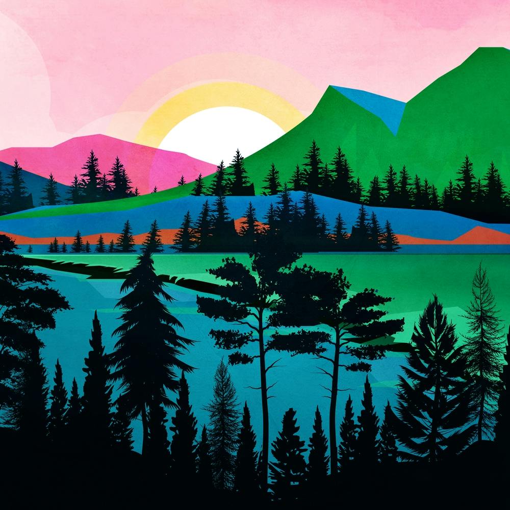 Colorful Mountain Sunrise