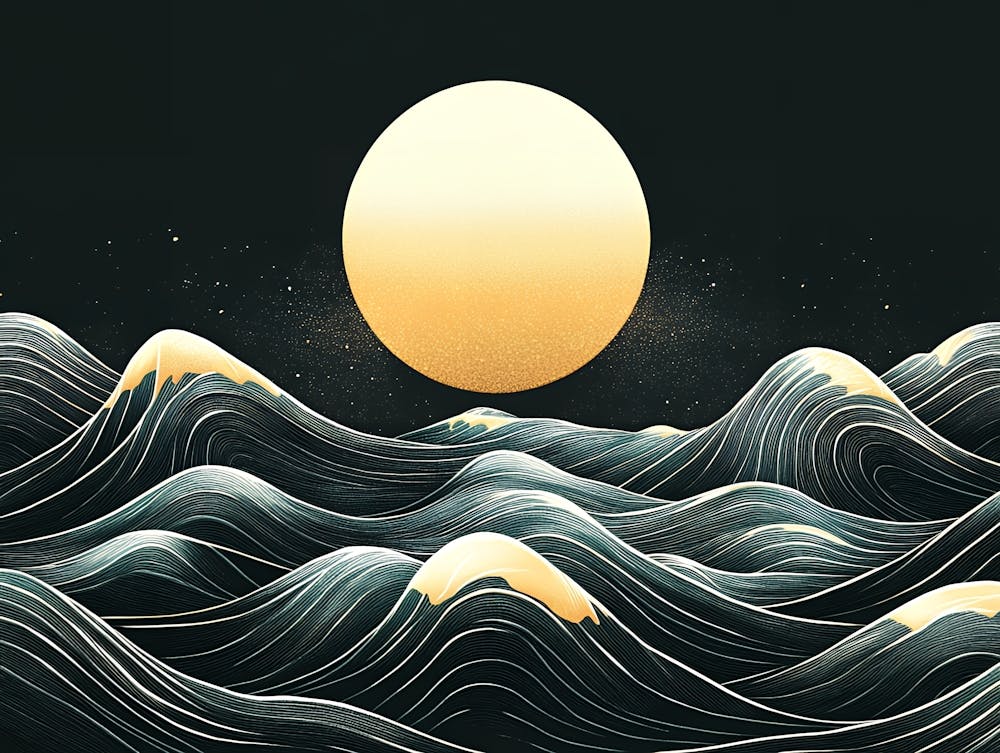 Moon Over The Ocean 2
