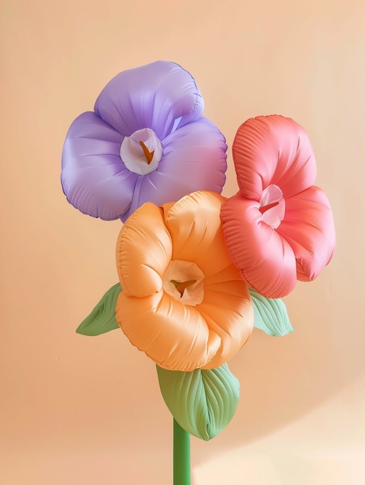Verträumte aufblasbare Blumen Wilde Stiefmütterchen 2