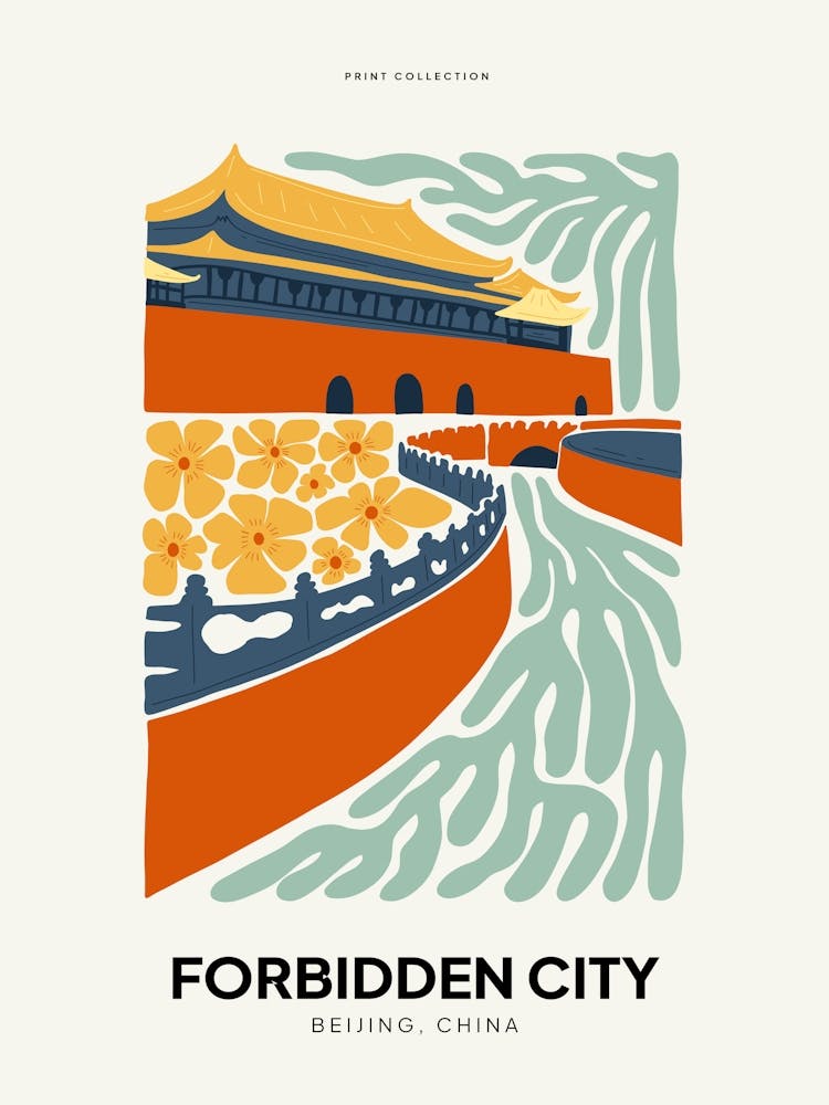 Travel Forbidden City Beijing China Abstract Gallery