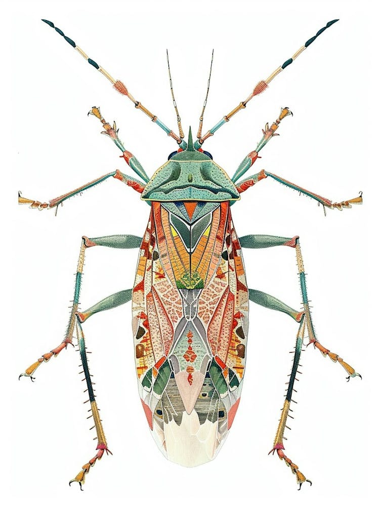Colourful Insect Illustration Boxelder Bug 13