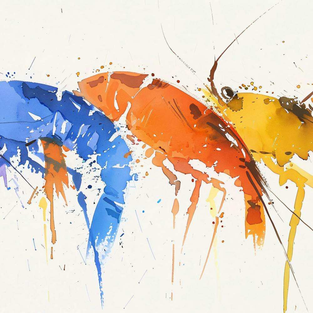Shrimp Painting