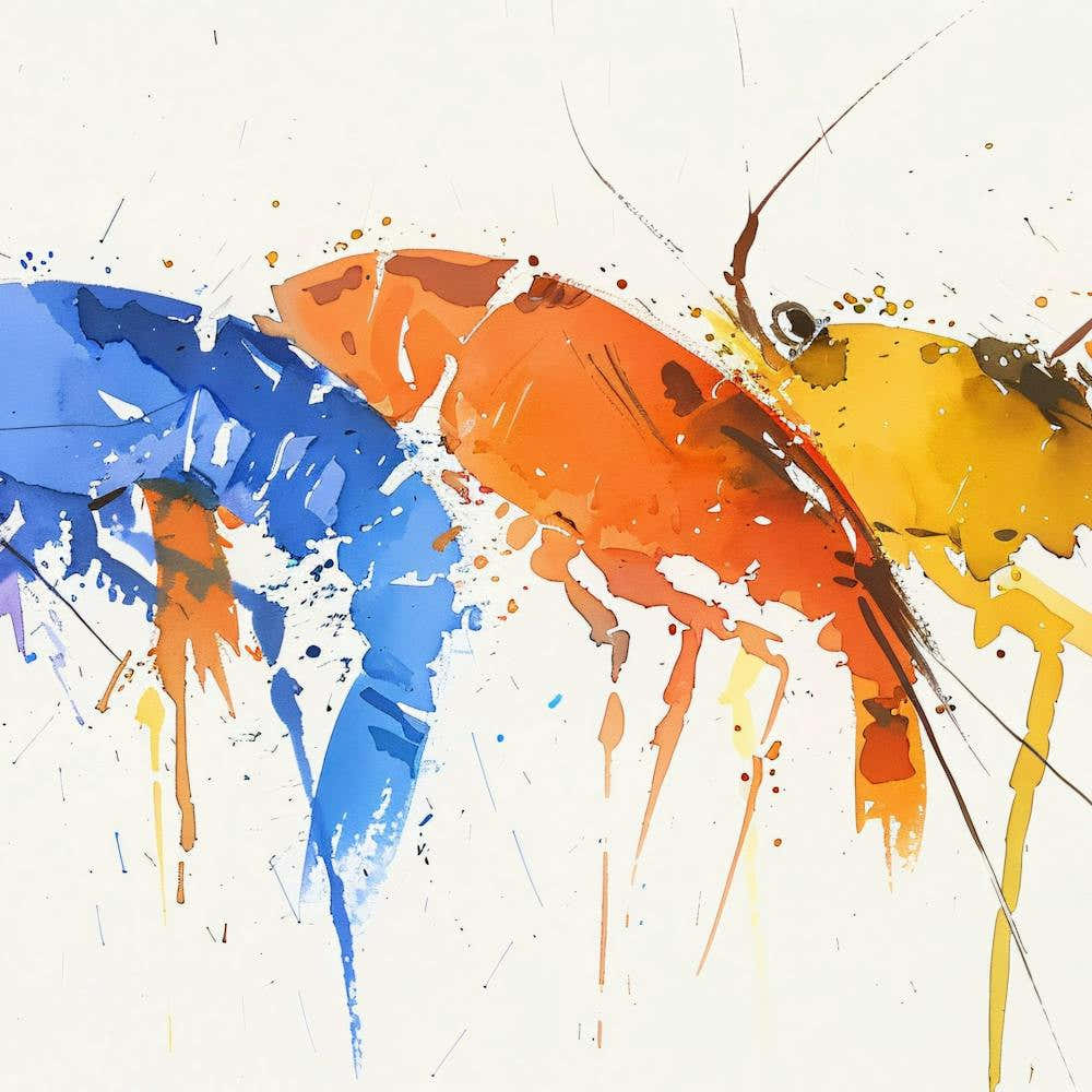 Shrimp Painting
