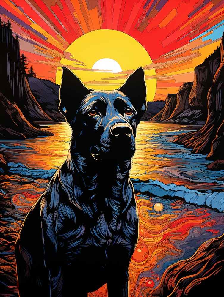 Sunset Dog