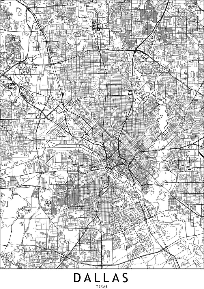 Dallas White Map